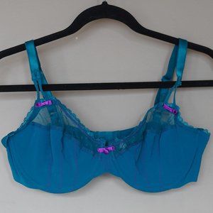 Piege size 38D Teal no padding underwire bra